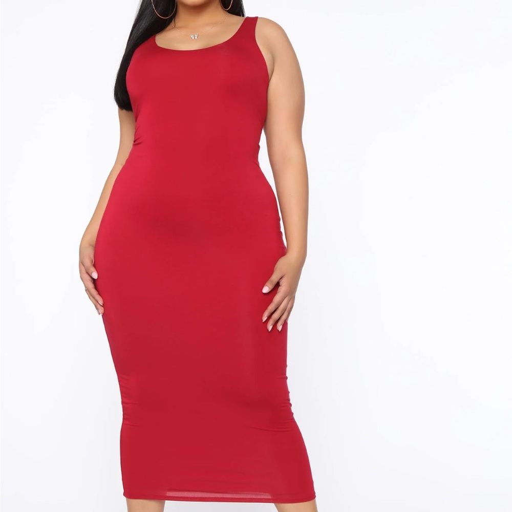 FN basic red dress